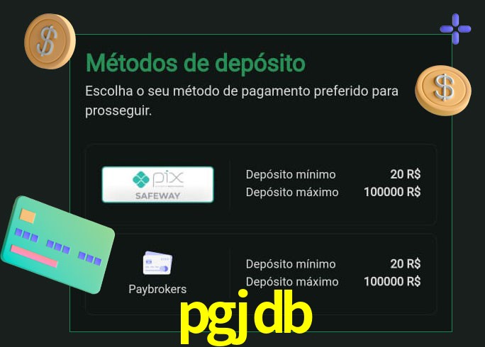 O cassino pgjdb oferece uma grande variedade de métodos de pagamento